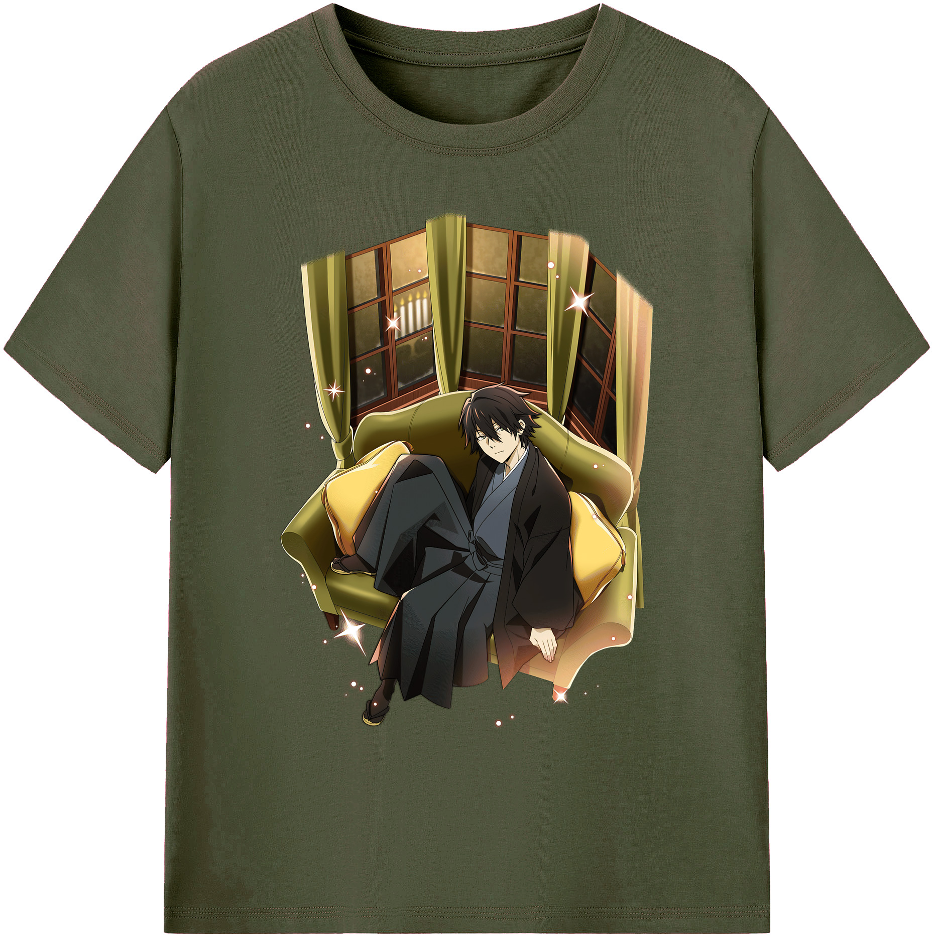 （画像用） 文豪ストレイドッグス Bungo Stray Dogs 綿100％ メンズ半袖Tシャツ｜肌触りやわらか＆通気性